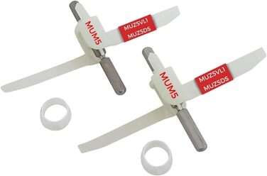 Світло-блакитний набір з 2 тримачів для кухонного комбайна Bosch MUM5 I Запасна частина для подрібнювача гілок безперервної дії підходить для аксесуарів MUZ5VL1, MUZ5DS і MUM5 00630760 630760 I Bosch MUM5