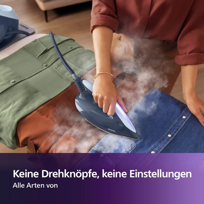 Парова прасувальна станція Philips PerfectCare серії 7000 - 2100 Вт, паровий удар 600 г, тиск насоса 8,0 бар, технологія OptimalTE