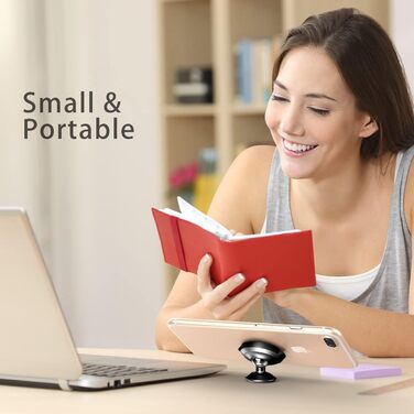 Тримач для мобільних телефонів Тримач для смартфонів для автомобіля серії Маленькі вуха магнітний (вертикальний тип) чорний (SUER-