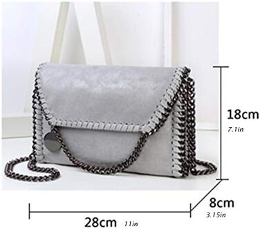 Жіноча сумка-месенджер MZBoutiques з ланцюжком, повсякденна, зі штучної шкіри (Золота)