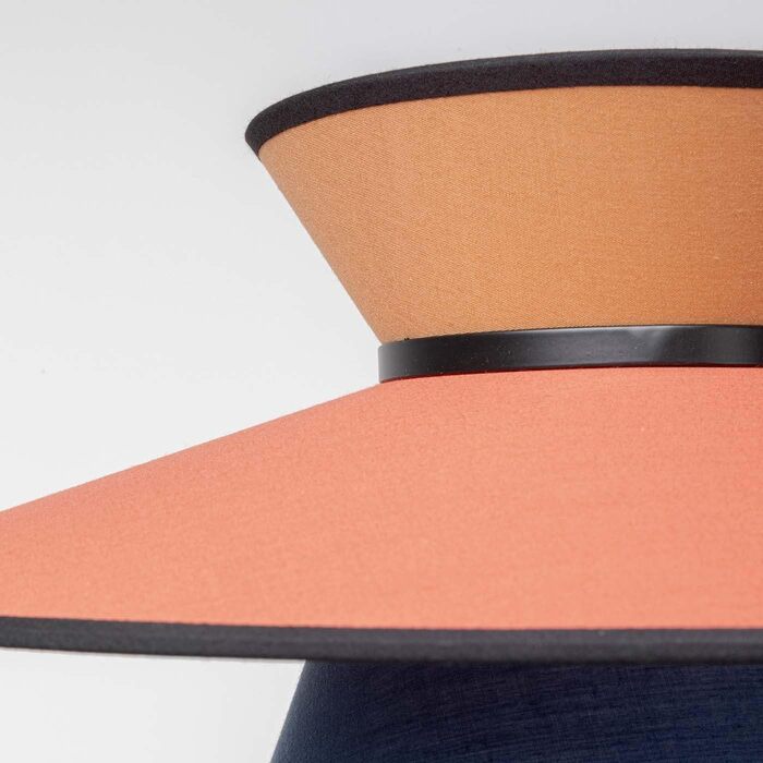 Підлоговий світильник Kare Design Riva, чорний сталевий каркас, бавовняний абажур, ручна робота, 160x45x45 см (В/Ш/Г), без лампи