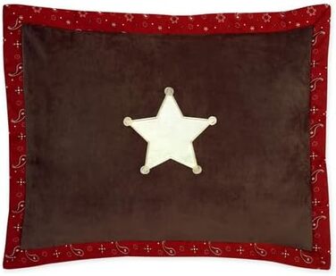 Дитяча постільна білизна Дикий Захід Ковбой Вестерн, комплект з 4-х предметів, стандартний двоспальний розмір шоколадно-коричневий