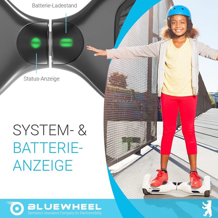 Преміум-говерборд HX310s – електричний ховерборд з LED-підсвічуванням, Bluetooth-динаміком, потужним подвійним двигуном, сумісний з додатком HX Hoverboard, для дітей та дорослих, німецький бренд Carbon, 6,5 дюйма