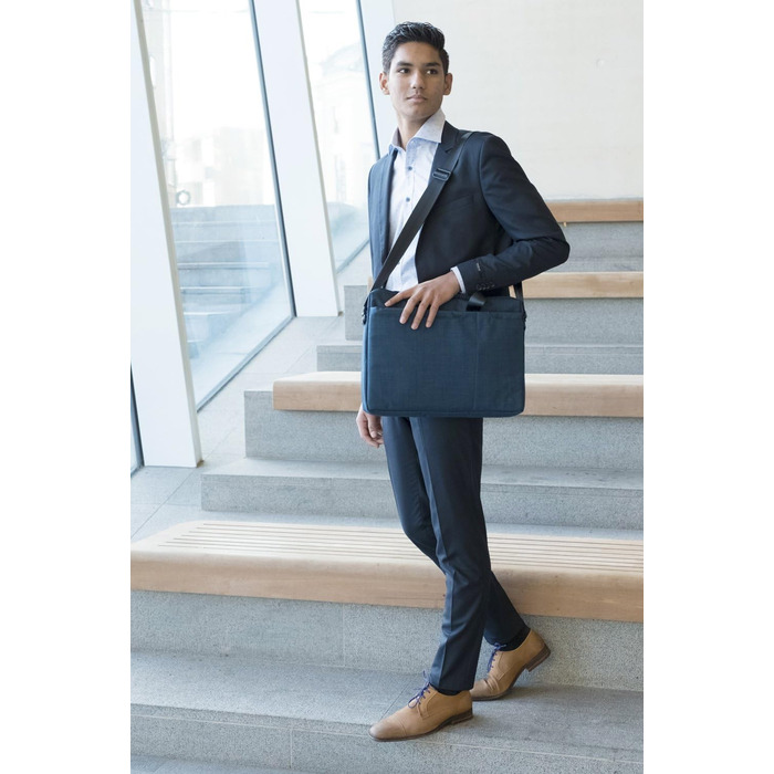 Сумка для ноутбука Rivacase 15.6 дюйма - модна сумка для ноутбука з великою кількістю місця для аксесуарів, компактна сумка через