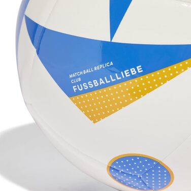 М'яч футбольний Adidas Football Love Club Euro 2024 IN9371, унісекс, білий, 4 EU