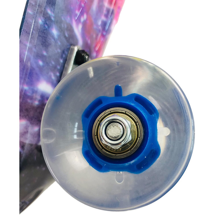 Комплект скейтбордів Sumeber Mini Cruiser 22 дюйми із світлодіодними колесами для дорослих, дітей та початківців - подарунок на день народження Galaxy