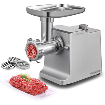 Електрична м'ясорубка та ковбаса вкл. 3 різних сита для фаршу насадка для жування насадка для ковбас пробка, двигун 1800 Вт, профе