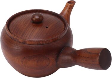 Дерев'яний чайник Holz-Teekanne, традиційний дерев'яний чайник з вишуканим свистком, виготовлений вручну в стилі Кунг-Фу для дому, офісу та ресторану