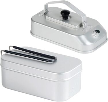 Портативний чайник із 2 предметів, тонкий, міцний посуд для використання на відкритому повітрі з функцією швидкого нагрівання для подорожей, чайник для приготування їжі