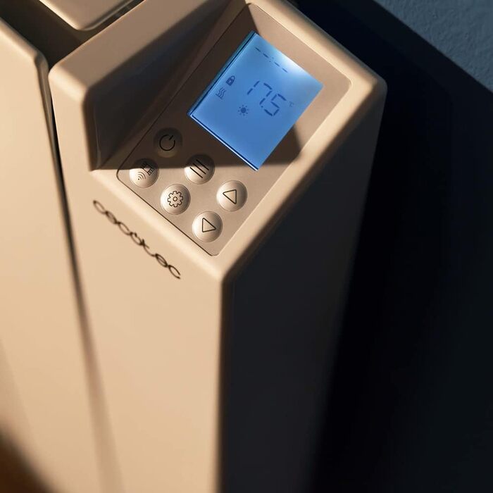 Керамічний панельний обігрівач Cecotec ReadyWarm 4000 Thermal Ceramic Connected з Wi-Fi, 1000 Вт, 4 модулі з литого алюмінію та кераміки, таймер, захист IPX4, 4 режими роботи, для приміщень до 12 м