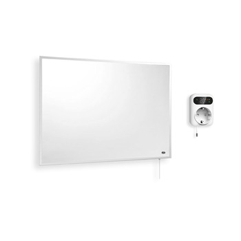 Інфрачервоний обігрівач Knighaus - 130 Вт із сертифікацією TV SD 5-річна гарантія виробника Подвійний захист від перегріву Для настінного монтажу Включає розумний термостат та застосунок