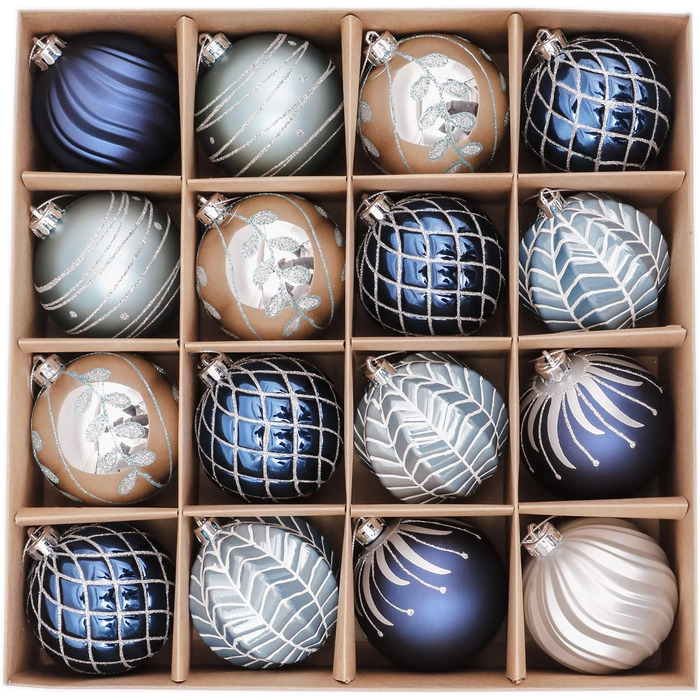 Різдвяні кульки 16 шт Valery Madelyn