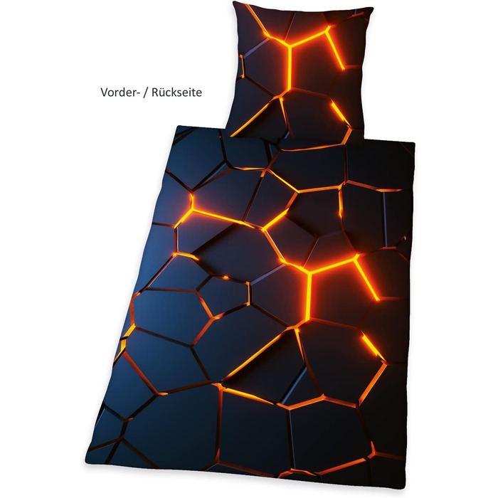 Комплект постільної білизни з ефектом стада 3D, наволочка 80 х 80 см, підодіяльник 135 х 200 см, на блискавці з плавним ходом, 100