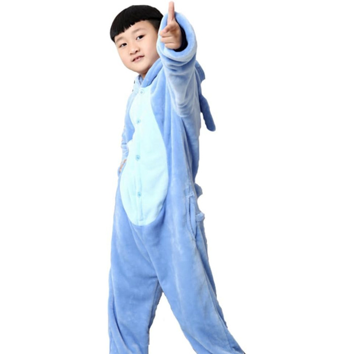 Кігурумі Emmarcon Стич, фланель, синій, розмір L