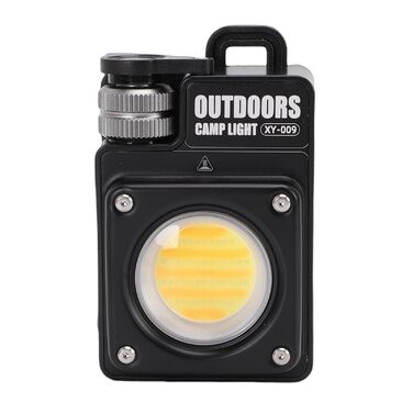 Ліхтар для кемпінгу Drfeify, 3500 лм, акумуляторний світлодіодний ліхтарик з магнітною основою, РК-індикатор заряду батареї, для походів у наметі, аварійне відключення живлення (ЧОРНИЙ) Чорний