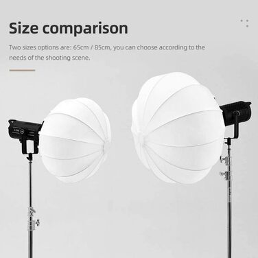 Ліхтар Softbox 85.5 дюймовий модифікатор м'якого освітлення для Godox SL-60W SL150W II FV150 AD300PRO AD400PRO AD600BM VL150 VL300 та інших Bowens Mount Light 33,5'/80см, 85D