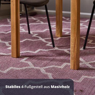 Обідній стіл KHG з масиву дуба 70x60 см - сільський стиль, прямий край, для 2-4 осіб, позачасовий дерев&39яний стіл, компактний, висота 75 см - маленький та міцний кухонний стіл 70 x 60 см, дуб