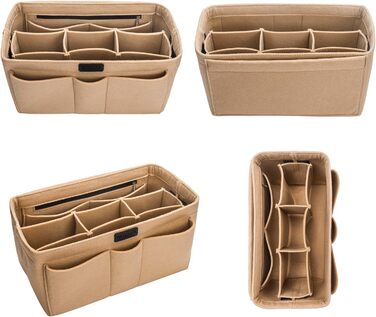 Організатор Ropch Bag для жіночої сумки, багатофункціональний органайзер для косметики, органайзер для сумки для підгузників, беже