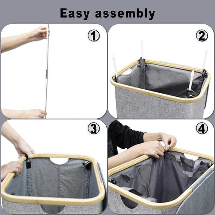 Кошик для білизни з кришкою 100 л, Кошик для білизни великий вузький зі знімним мішком для білизни Кошики для білизни Шафа для біл