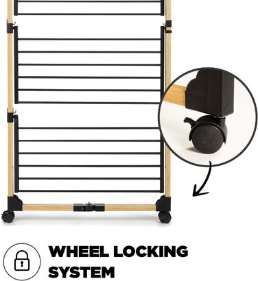 Складана сушильна машина для білизни I Сушіння на декількох рівнях I Сушильна стійка 69x136x69 см I До 20 кг білизни I Сушильна ма