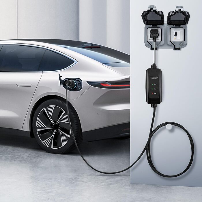 Тип 2 зарядний кабель Schuko 10M, 3,68кВт, 16А, тип 2 зарядний пристрій Schuko зі світлодіодним індикатором Зарядний кабель електр