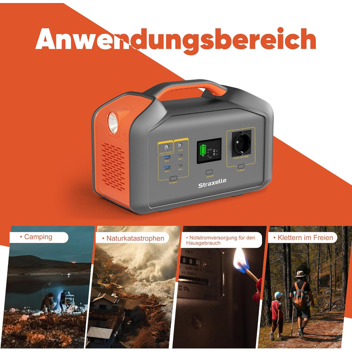 Портативні генератори 1000 Вт (пікова потужність 2000 Вт) Портативна електростанція Сонячний генератор з акумулятором MPPT 808,08 Втгод, швидка зарядка 150 Вт, РК-дисплей для кемпінгу, відпочинку на природі, подорожей, надзвичайних ситуацій, у дорозі