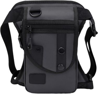 Поясна сумка Fenteer, сумка для відпочинку, регульована сумка, водонепроникна сумка для ніг, сумка для риболовлі для подорожей на природі, для дорослих, сіра