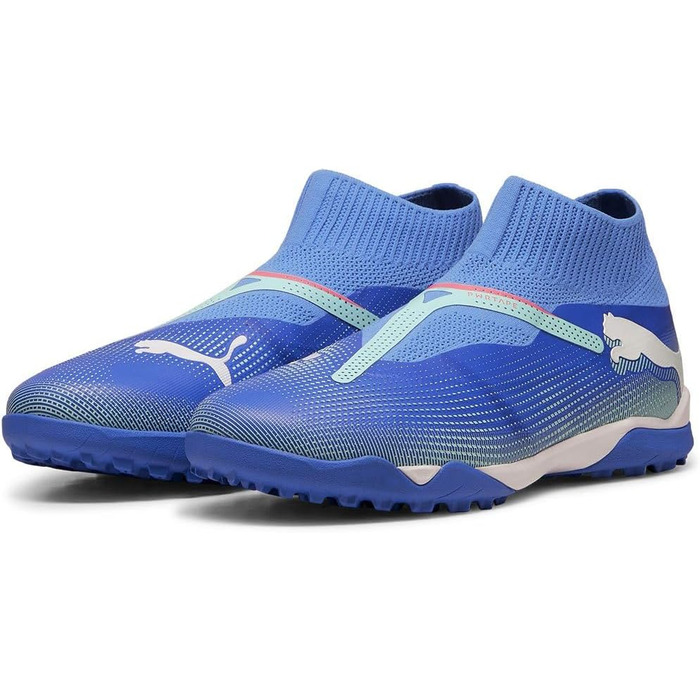 Футбольні бутси Puma Unisex Future 7 Match Ll TtSoccer 43 EU Bluemazing Puma White Electric Peppermint