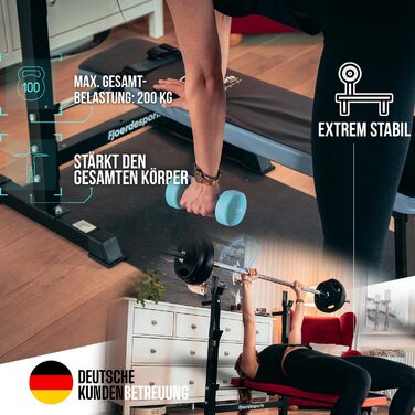 Силова лава з місцем для зберігання, регульована висота та складна, важка атлетика, домашні тренування, домашній спортзал, станція для віджимань, фітнес-студія, багатофункціональна тренувальна лава червона/чорна