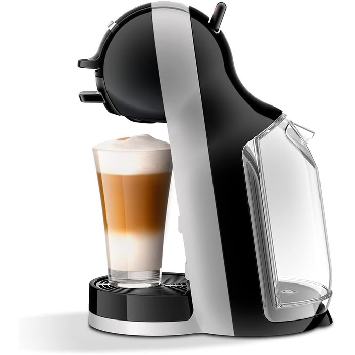 Кавоварка De'Longhi Mini Me в капсулах Dolce Gusto для еспресо з 3 кавовими пакетами, EDG155.BG, 0,8 л, чорний, сірий