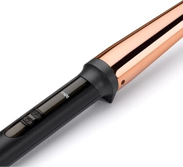 Професійна плойка з високоякісним титановим покриттям, конічна плойка 19-32 мм, 6 цифрових режимів нагрівання від 160C до 210C, C4