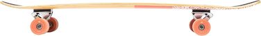 Скейтборд Retrospec Zed лонгборд, повний крейсер, крейсер з бамбука і канадського клена з реверсними шкворнями для поїздок на робо
