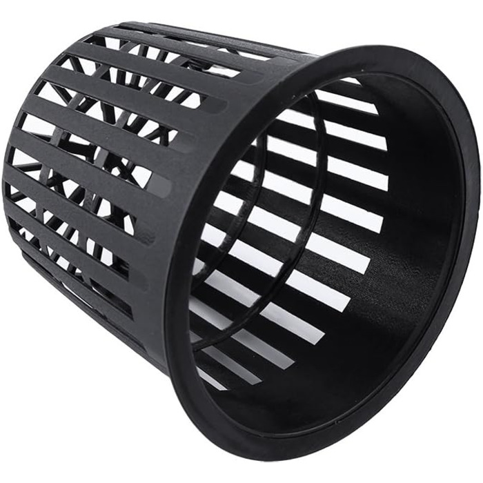 Кошик для рослин, 10 шт. Heavy Duty Mesh Pot Net Cup Basket Hydroponic Plant Grow for Hydroponics (чорний)