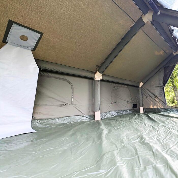 Намет надувний 6-місний RBM Outdoors Panda – 4-сезонний, водостійкий, із клапаном для печі, кахі