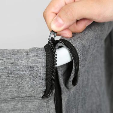 Портативне дитяче ліжечко 3-в-1 з дихаючою тканиною, регульованою колискою та кошиком для зберігання, 92 x 58 x 70-90 см - кремово-біле