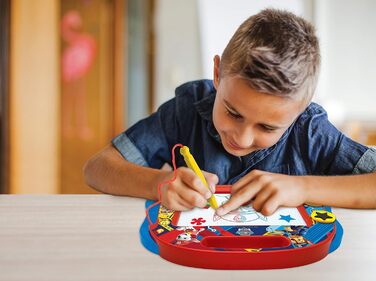 Магнітна дошка для малювання Lexibook Magic Paw Patrol чотирилапий помічник, магнітна дошка для дітей, художня творча іграшка для дівчаток і хлопчиків, ручка і магніти, синій/червоний, CRPA550 Paw Patrol CRPA550
