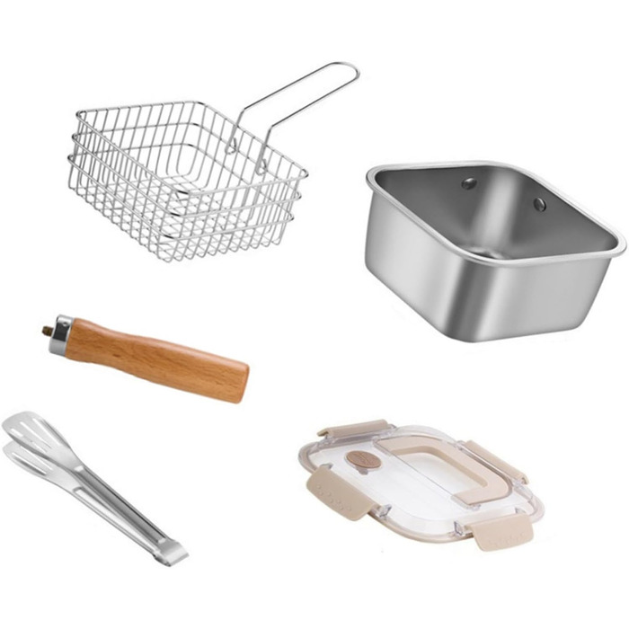 Набір посуду з нержавіючої сталі для кемпінгу, багатофункціональний, для смаження, приготування їжі на свіжому повітрі та портативного спорядження для кемпінгу, походів, нержавіюча кемпінгова плита