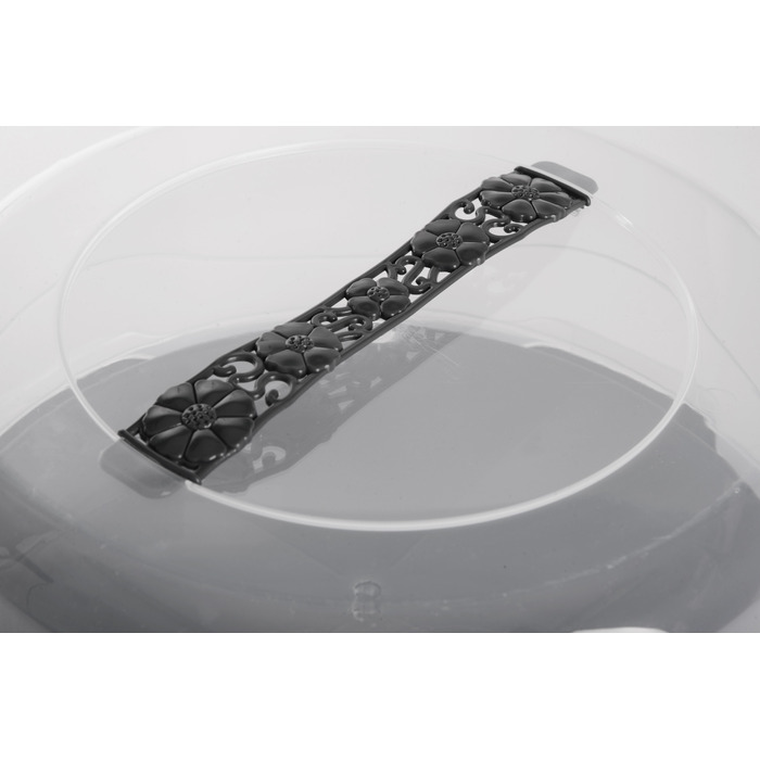 Тортівниця Violet House 0011 Antrasit 18х26х37 см (7194572)