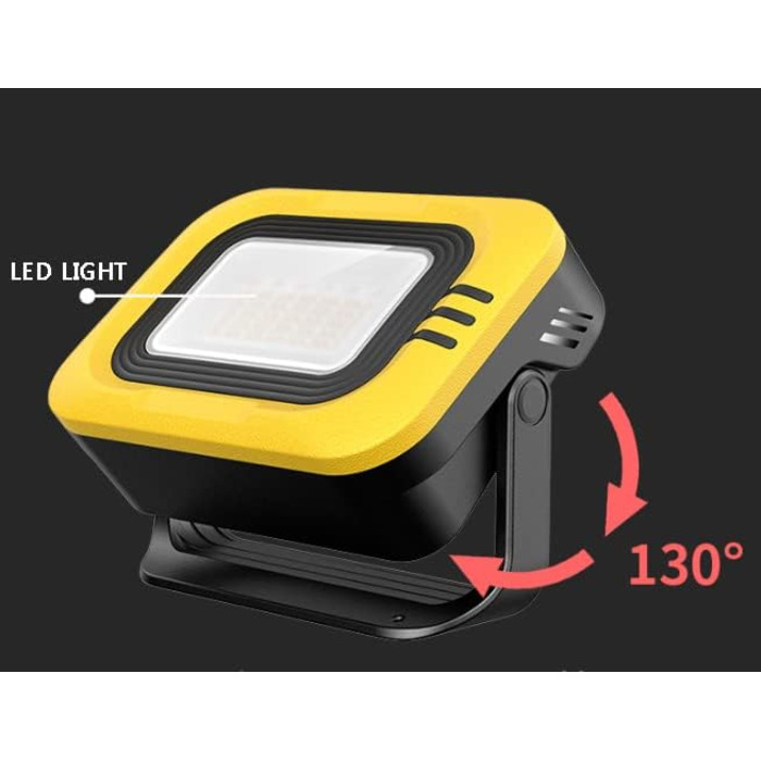 Портативний світлодіодний робочий ліхтар, водонепроникний сонячний ліхтар 1200 люмен з трьома рівнями яскравості, що перезаряджається через USB, ідеально підходить для гриля на вулиці, намету, патіо та саду, зелений