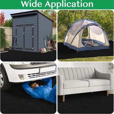 Килимок для навісу - водонепроникний килимок для зовнішнього складу 6 x 4 фути, килимок для меблів, що миється, з нековзною підкладкою