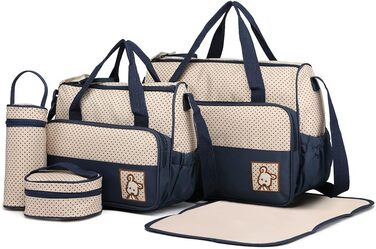 Набір з 5 пеленальних сумок для немовлят дитяча сумка сумка для мами підгузник сумочка через плече сумка тримач для пляшечки з пел