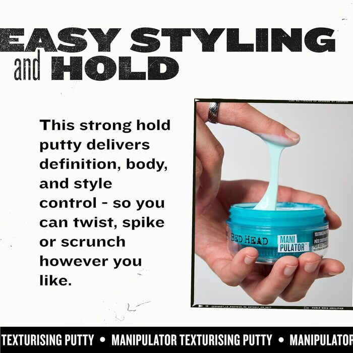 TIGI Bed Head Manipulator Текстурна паста для укладання волосся сильної фіксації, 57 г