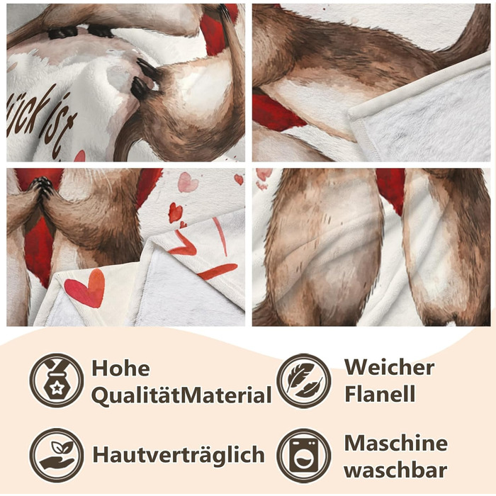 Подарунки на День святого Валентина для неї, подарунок на день народження для дівчини - Ультрам&39яка ковдра, подарунок для найкращої подруги, подарунки на день народження для дівчини 157 x 132 см