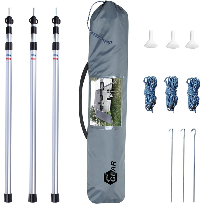 Ваш GEAR Teramo 300 - Караван/будинок на колесах Сонцезахисний навіс Брезентовий тент