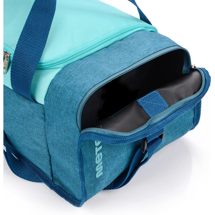 Спортивна сумка meteor 20 40 л - Дитяча пляжна сумка, Чоловіча сумка для плавання, Сумка через плече, Дорожня сумка, Сумка для відпочинку, Мала сумка для фітнесу, Сумка на ремні, Шкільна сумка, Дитяча сумка, 20 л, Синій/М&39ятний