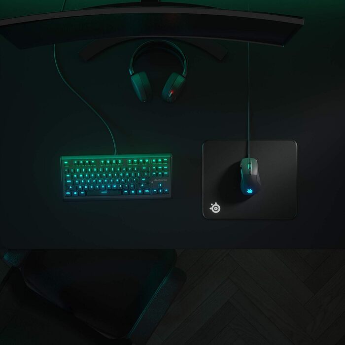 Килимок для ігрової миші SteelSeries QcK - велика тканина з простроченими краями - надзвичайно міцний - оптимізований для ігрових