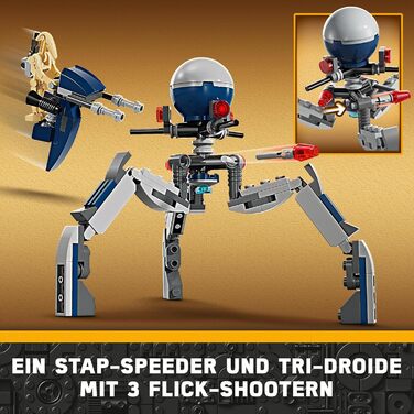 Конструктор LEGO Star Wars 75372, Бойовий Набір Клонів та Бойових Дроїдів, 215 деталей