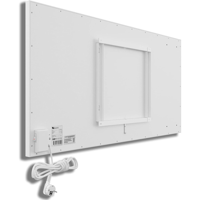 Інфрачервоний обігрівач SCHMIDBAUER Concept 900 Вт - вкл. монтажні аксесуари - настінний/стельовий кронштейн Easy Click - захист від перегріву - безрамний зварний - порошкове покриття 900 Вт (9-18 м)