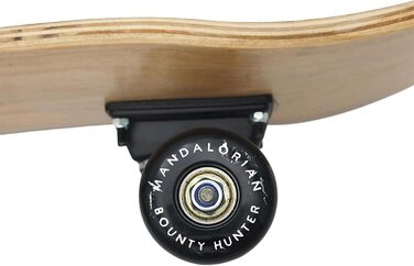 Скейтборд для підлітків, 79 см, нековзка дека, великий, до 100 кг, ЗОРЯНІ ВІЙНИ Мандалорець