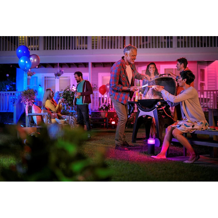 Зовнішній світильник Philips Hue Calla (настінний/підлоговий), розширення, чорний